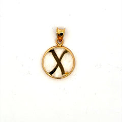 Pendant Mother-of-Pearl Initial 22 10K