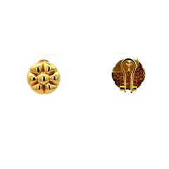 Earrings Omega Lock 14.5 14.5mm 10K