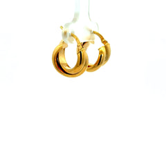 Earrings Twisted Double Hoops 16 5.5mm 10K