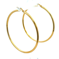Earrings Plain Hoops 52.5 2.5mm 10K