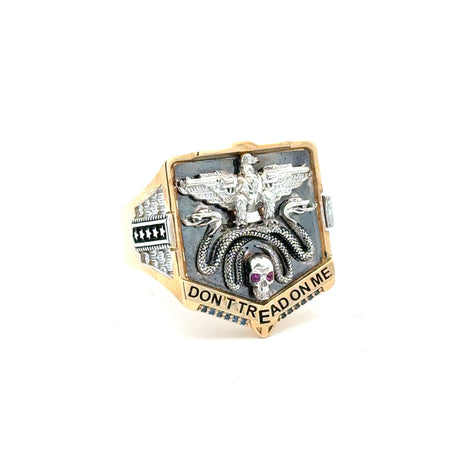 Ring Don’t Tread on Me 13 6mm 10K