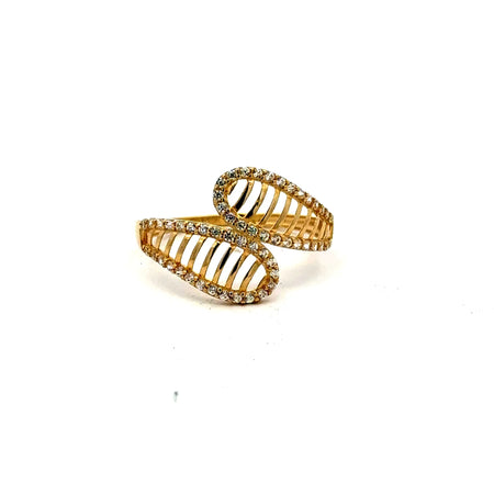 Ring Women's with CZ 7 1.5mm 10K