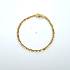 Bracelet Cuban Link 3mm 7.5" 14K