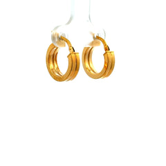 Earrings Plain Hoops 16.5 4mm 10K