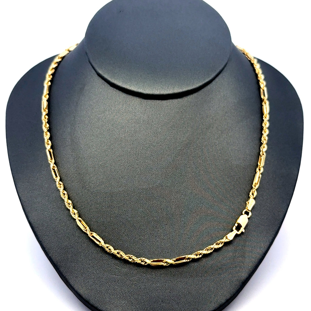 Chain Hollow Rope Variant 3mm 18" 10K