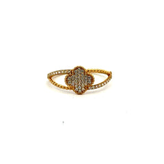 Ring Women's with CZ 7 1mm 10K