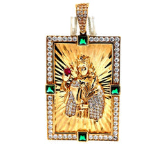 Pendant ’Santa Bárbara’ with CZ 52 10K