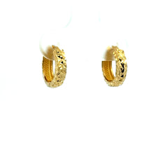 Earrings Stylish Hoops 12 3mm 10K