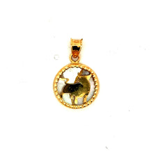 Pendant Mother-of-Pearl Zodiac Sign 21.5 10K
