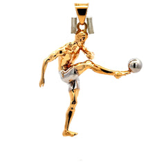 Pendant Football Player 58 14K