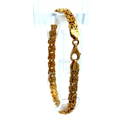 Bracelet Byzantine 6mm 7.5" 14K