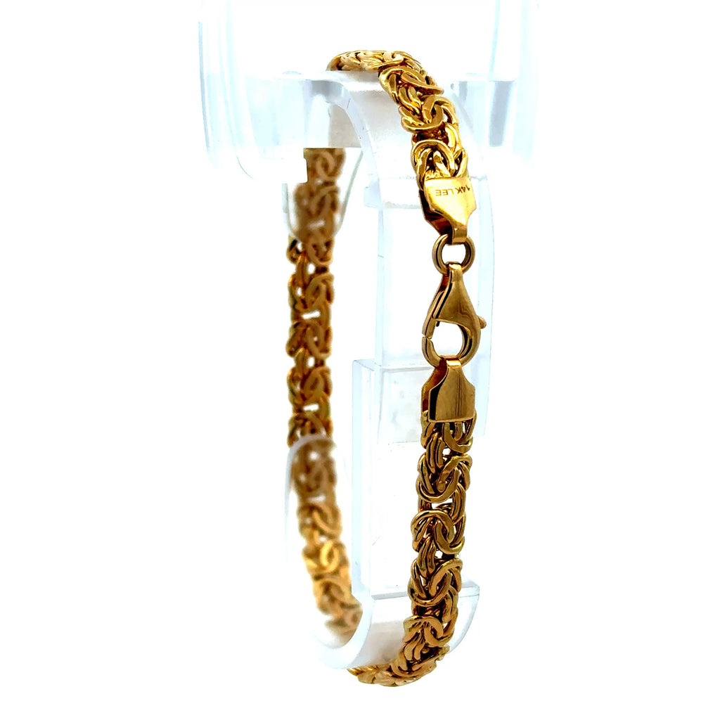 Bracelet Byzantine 6mm 7.5" 14K