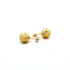 Earrings Ball Studs 10 10mm 14K