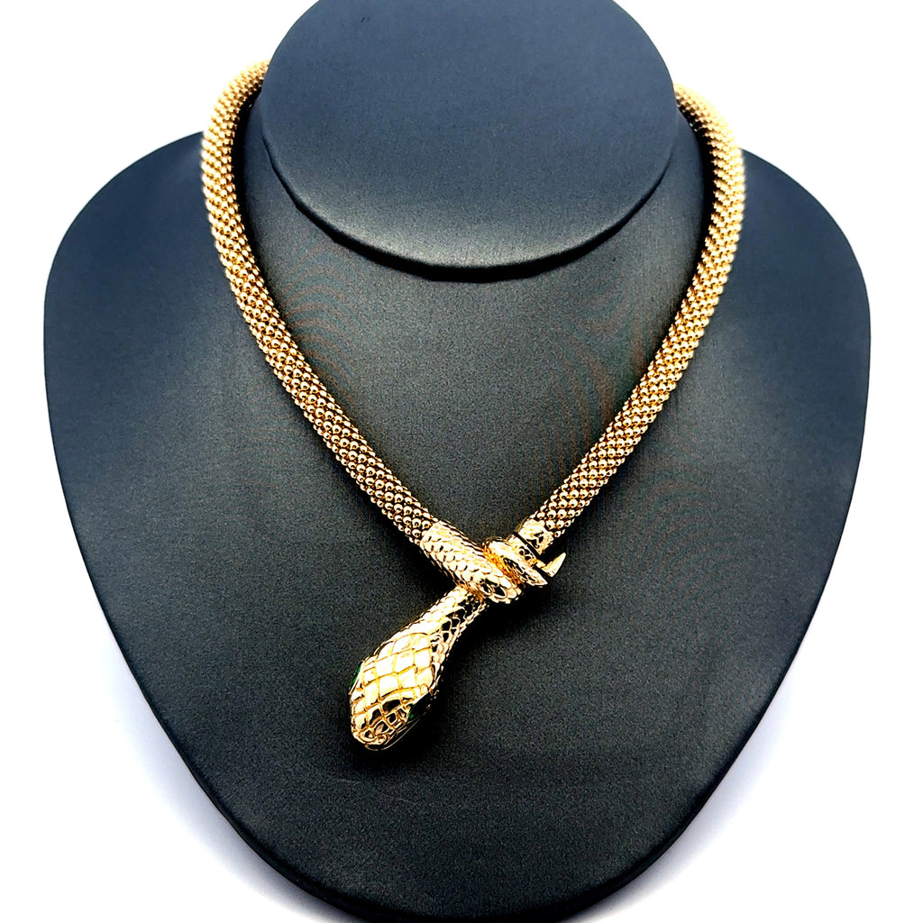 Necklaces Jessica with Snake 5.5mm 18" 14K