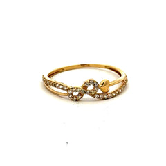 Ring Women's with CZ 7 1mm 10K