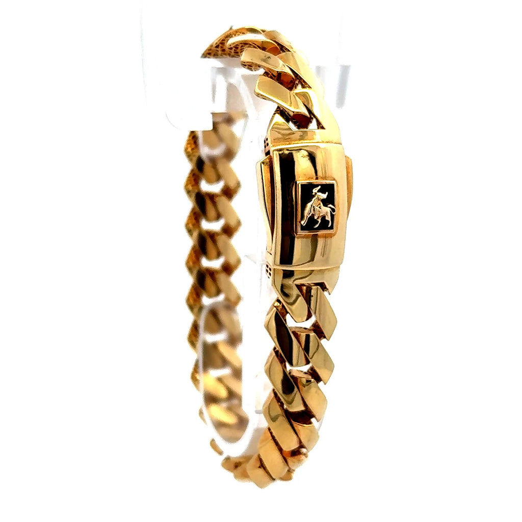 Bracelet Bull 11mm 7.5" 10K