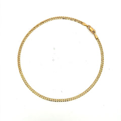 Anklet Curb Link 2.5mm 10" 10K