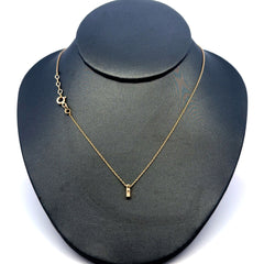 Chain Lowercase Initial 'I' 0.5mm 18" 14K