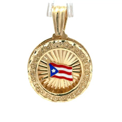 Pendant Puerto Rican Flag 39 10K