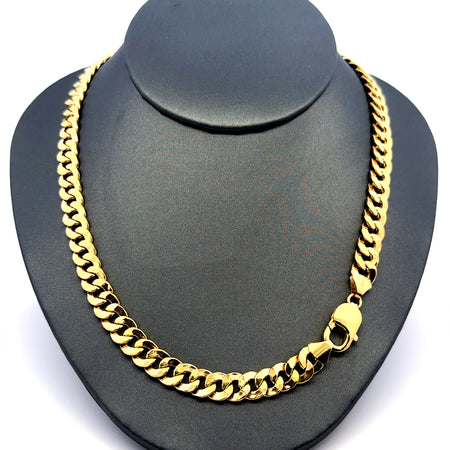 Chain Hollow Curb Link 8mm 22" 14K