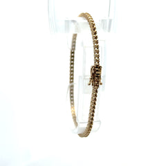 Bracelet Tennis without Stones White Gold 2.5mm 7" 10K