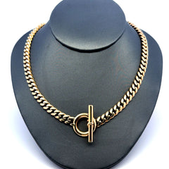 Necklaces Hollow Cuban 7mm 17" 14K