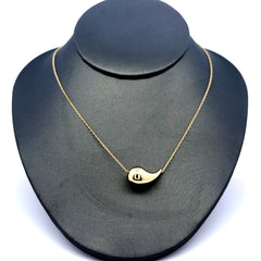 Chain Boston w Tear Drop Charm 1mm 18" 14K