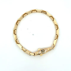 Bracelet Bar/Elongated Link 5mm 7.5" 14K