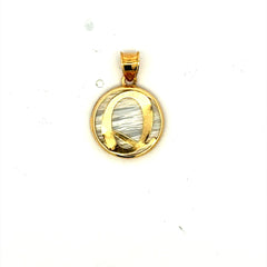 Pendant Mother-of-Pearl Initial 22 10K