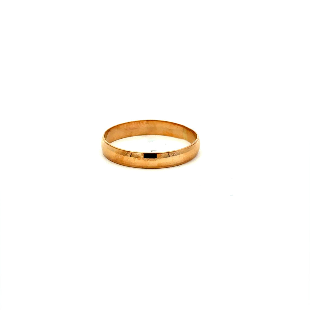 Ring Men’s Plain Wedding Band 13 4mm 14K