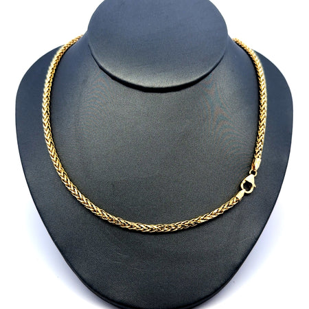 Chain Wheat Spiga Link 3mm 18" 10K
