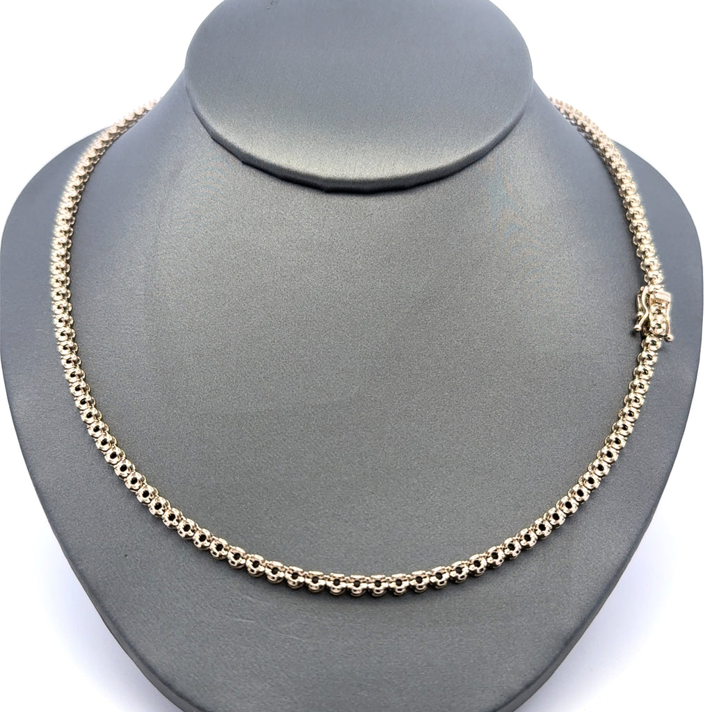 Chain Tennis without Stones White Gold 3.5mm 18" 10K