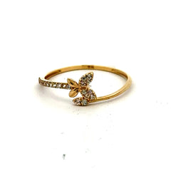 Ring Women's with CZ 7 1mm 10K