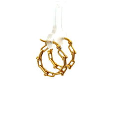 Earrings Fancy Hoops 19.5 3.5mm 10K