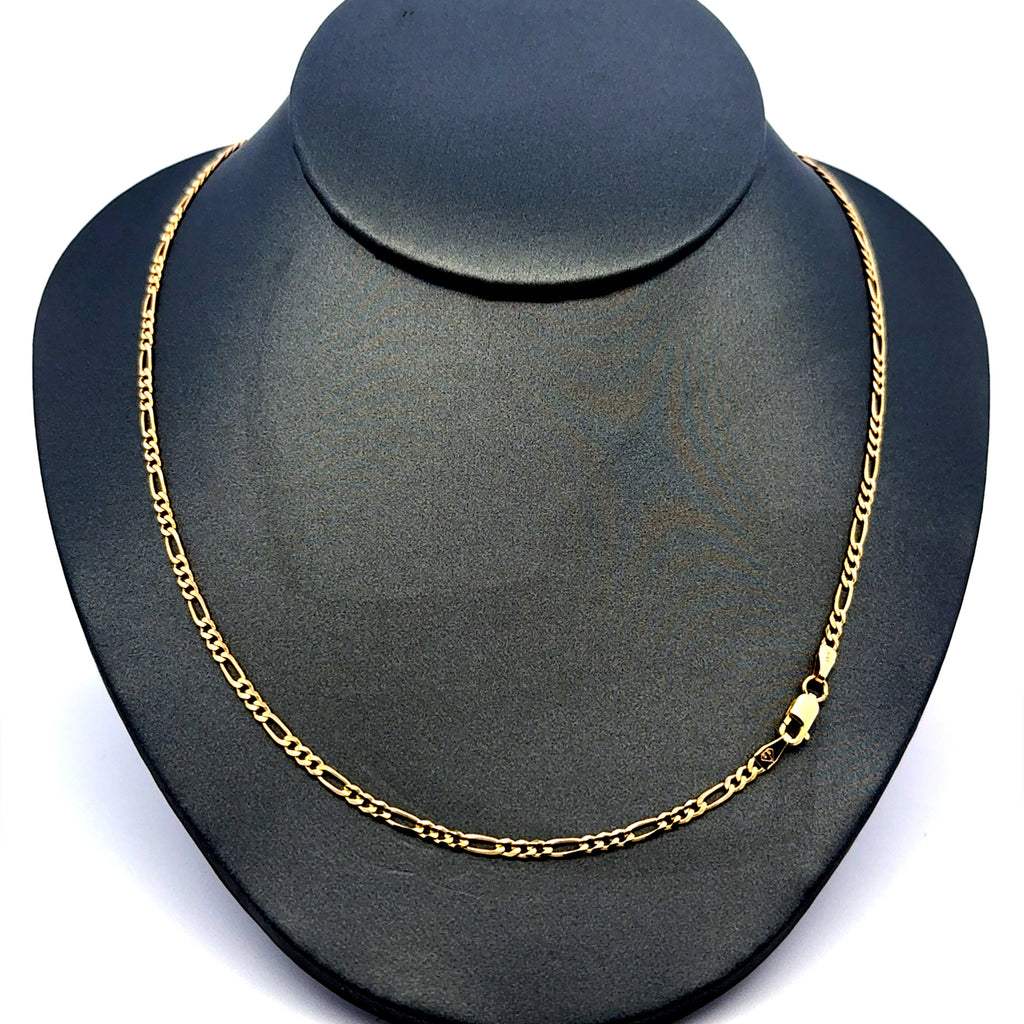 Chain Figaro 2.5mm 18" 10K