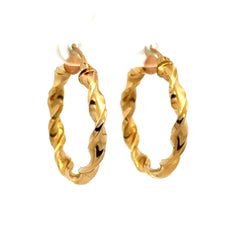 Earrings Fancy Hoops 26.5 3.5mm 10K