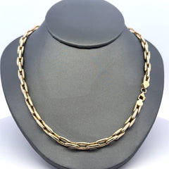 Necklaces Rectangular Link 5.5mm 18" 10K