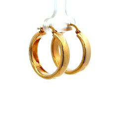 Earrings Plain Hoops 28 5.5mm 14K