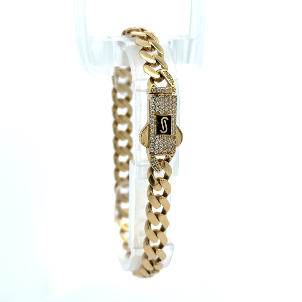 Bracelet Monaco 7mm 7.5" 10K