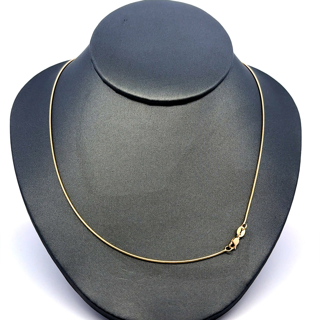 Chain Rat Tail 1mm 24" 14K
