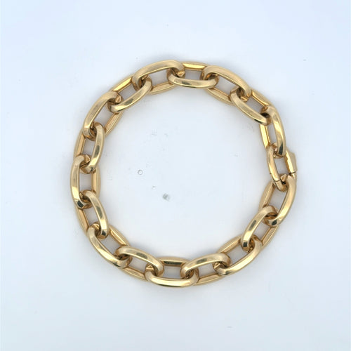 Bracelet Oval Link 10.5mm 7.5" 10K