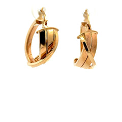 Earrings Fancy Hoops 22.5 8mm 10K