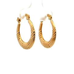 Earrings Fancy Hoops 22 2.5mm 10K