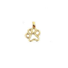 Pendant Openwork Paw Print 20.5 14K