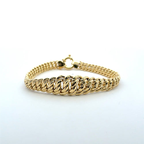 Bracelet Princess Cut 14.5mm 7" 10K