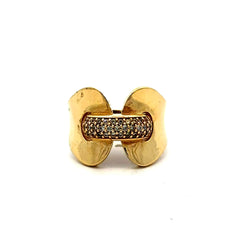 Ring Women's Symmetry & CZ 6.5 3.5mm 10K