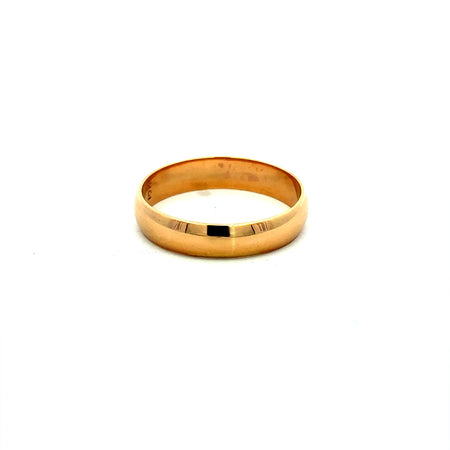 Ring Men’s Plain Wedding Band 11.5 5mm 14K