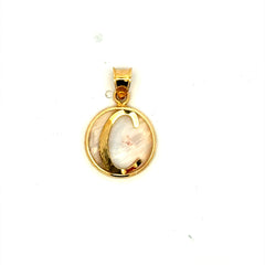 Pendant Mother-of-Pearl Initial 22 10K