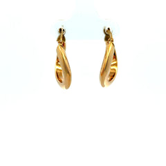 Earrings Twisted Hoops 21 3mm 10K