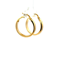 Earrings Plain Hoops 25.5 4mm 10K